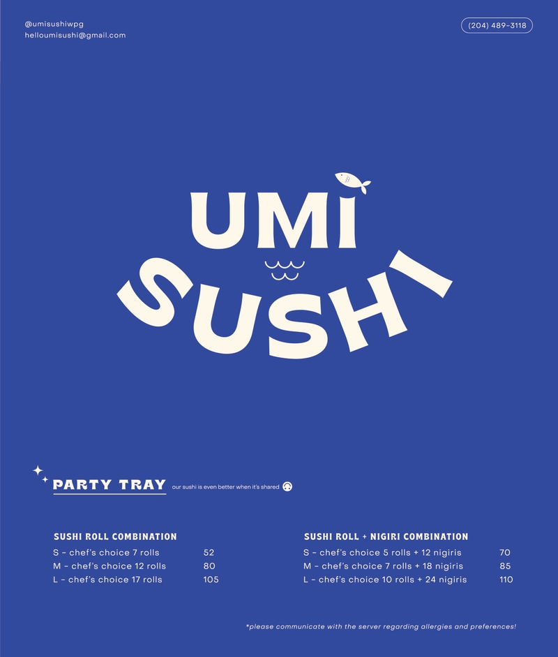 Umi Sushi Menu